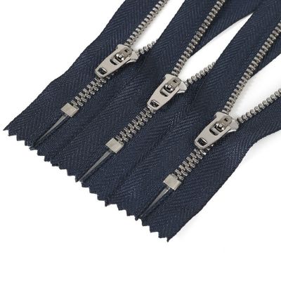 Zwart Messing Jean Zipper, Semi Auto Lock Slider Metalen Zippers