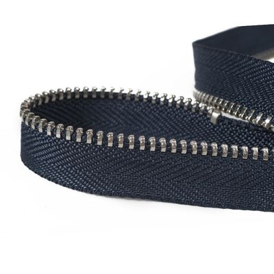 Zwart Messing Jean Zipper, Semi Auto Lock Slider Metalen Zippers