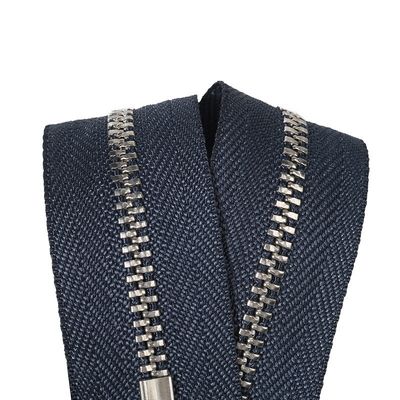 Zwart Messing Jean Zipper, Semi Auto Lock Slider Metalen Zippers