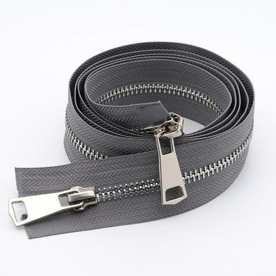 2 Way Open End Normale Tanden Metalen ZippersVoor Lederen Jacket