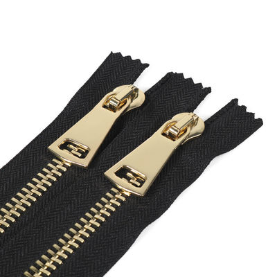 # 5 Oorspronkelijke Open End Metalen Zipper In Zwart Auto-Lock