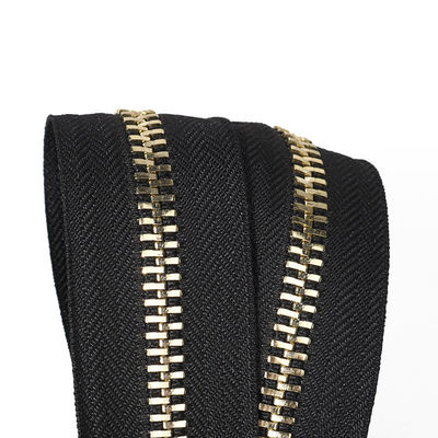 # 5 Oorspronkelijke Open End Metalen Zipper In Zwart Auto-Lock