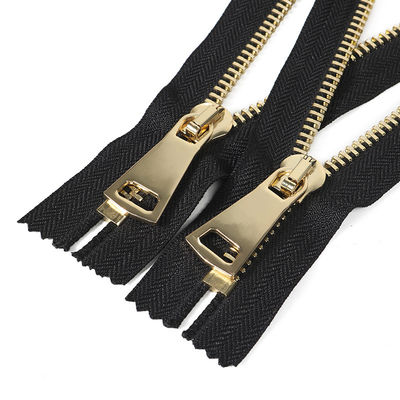 # 5 Oorspronkelijke Open End Metalen Zipper In Zwart Auto-Lock