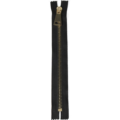 # 5 Oorspronkelijke Open End Metalen Zipper In Zwart Auto-Lock