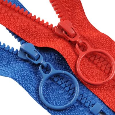 #5 Hars rits met kleurrijke tanden voor kledingstuk in roze