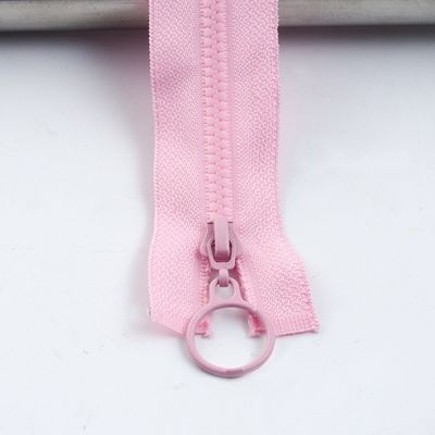 #5 Hars rits met kleurrijke tanden voor kledingstuk in roze