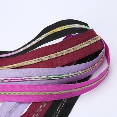 #5 Nylon Zipper Regenboog Tanden Voor Kleding Voorstedelijk Draag Formele Kleding