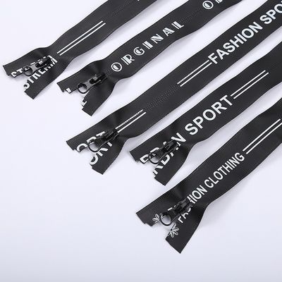 Autovergrendeling Nylon Zipper met gedrukte sport voor kleding schoenen tassen waterdicht