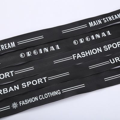 Autovergrendeling Nylon Zipper met gedrukte sport voor kleding schoenen tassen waterdicht