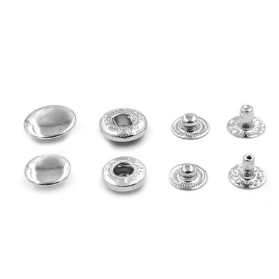Zinklegering Messing Metalen Press Stud Button Prong Snap Fastener Button Voor Kledingstuk