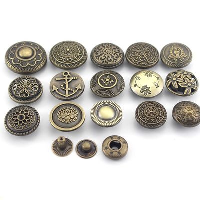 Gepersonaliseerde metalen knoppen met logo voor jassen