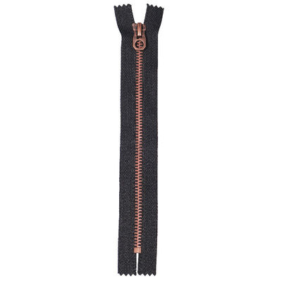 5# close end anti-koper metaal rits voor dames kleding man jas rits aangepaste metaal rits