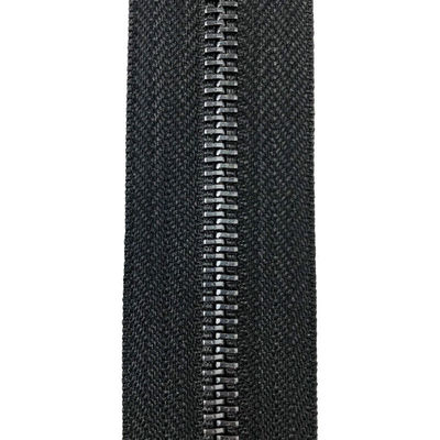 Groothandel 5# Open End Multi-Color Custom Color Metal Zip Gun Zwarte Tanden Goud Metal Jacket Zipper