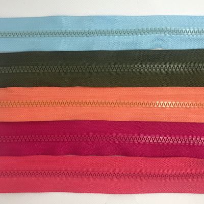 Plastic Zipper Custom 3# 5# Open End Double Open End Close End Long Chain Groothandel Fabriek Plastic Zippers