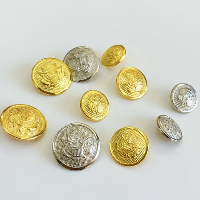 Geborduurde metalen ronde knoppen van koperen met geplatteerde afwerking