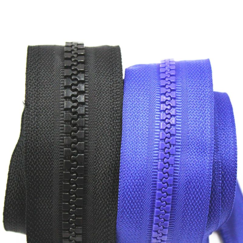 Plastic Zipper Custom 3# 5# Open End Double Open End Close End Long Chain Groothandel Fabriek Plastic Zippers